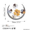 Handmade Decorative Metal Wall Accessory, 70 x 62 x 4 cm | 100% Metal, Unique Hand-Painted Design | Perfect for Home Decor, Adds Elegance & Style