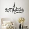 Stylish Black Decorative Metal Wall Accessory, 120 x 53 x 1.5 cm | 100% Metal, 2 mm Thickness | Lightweight & Modern Design for Home Decor