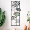 Handmade Decorative Metal Wall Accessory, 32 x 90 x 4 cm | 100% Metal, Unique Hand-Painted Design | Perfect for Home Decor, Adds Elegance & Style