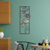 Handmade Decorative Metal Wall Accessory, 32 x 90 x 4 cm | 100% Metal, Unique Hand-Painted Design | Perfect for Home Decor, Adds Elegance & Style
