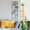 Handmade Decorative Metal Wall Accessory, 32 x 90 x 4 cm | 100% Metal, Unique Hand-Painted Design | Perfect for Home Decor, Adds Elegance & Style