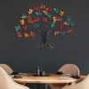 Hand-Painted Decorative Metal Wall Accessory, 115 x 94 x 4 cm, 100% Metal, Unique Color Variations | Perfect for Home Decor & Art Lovers