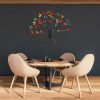 Hand-Painted Decorative Metal Wall Accessory, 115 x 94 x 4 cm, 100% Metal, Unique Color Variations | Perfect for Home Decor & Art Lovers