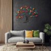 Hand-Painted Decorative Metal Wall Accessory, 115 x 94 x 4 cm, 100% Metal, Unique Color Variations | Perfect for Home Decor & Art Lovers