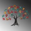 Hand-Painted Decorative Metal Wall Accessory, 115 x 94 x 4 cm, 100% Metal, Unique Color Variations | Perfect for Home Decor & Art Lovers