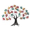 Hand-Painted Decorative Metal Wall Accessory, 115 x 94 x 4 cm, 100% Metal, Unique Color Variations | Perfect for Home Decor & Art Lovers