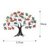 Hand-Painted Decorative Metal Wall Accessory, 115 x 94 x 4 cm, 100% Metal, Unique Color Variations | Perfect for Home Decor & Art Lovers