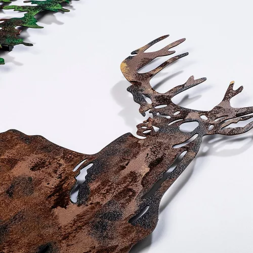 Handmade Decorative Metal Wall Accessory, 65 x 79 cm | 100% Metal (1.5 mm) | Unique Hand-Painted Design, Perfect for Home Decor & Art Lovers