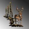 Handmade Decorative Metal Wall Accessory, 65 x 79 cm | 100% Metal (1.5 mm) | Unique Hand-Painted Design, Perfect for Home Decor & Art Lovers