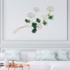 Hand-Painted Decorative Metal Wall Accessory, 120 x 4 x 100 cm | 100% Metal (1.2 mm) | Unique Art Piece for Home Decor, Lightweight & Easy to Hang