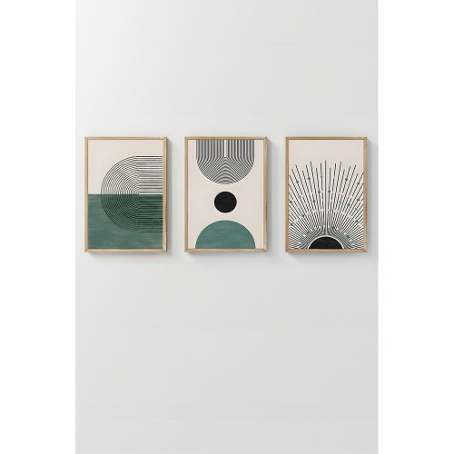 Elegant Decorative Framed Painting Set (3 Pieces), Solid Wood Frame, 33 x 48 cm | 100% MDF, Digital Printing | Perfect for Home Decor & Art Lovers