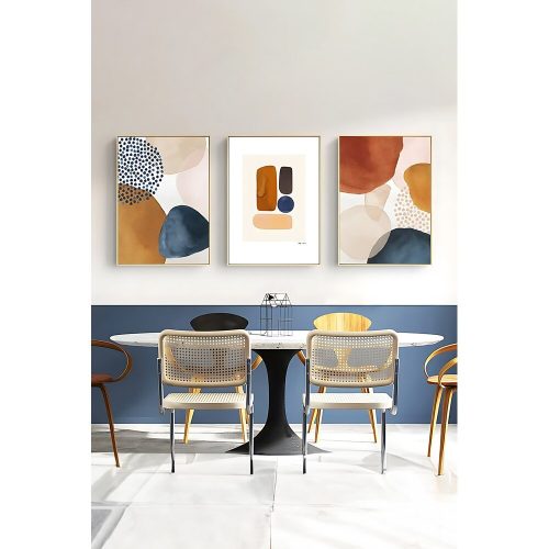 Elegant Decorative Framed Painting Set (3 Pieces), Solid Wood Frame, 33 x 48 cm | 100% MDF, Digital Printing | Perfect for Home Decor & Art Lovers
