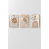 Elegant Decorative Framed Painting Set (3 Pieces), Solid Wood Frame, 33 x 48 cm | 100% MDF, Digital Printing | Perfect for Home Decor & Art Lovers