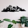 Stylish Black Decorative Metal Wall Accessory, 68 x 19 cm | 100% Metal, 1.2mm Thickness | Perfect for Modern Home Decor & Unique Wall Art
