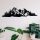Stylish Black Decorative Metal Wall Accessory, 68 x 19 cm | 100% Metal, 1.2mm Thickness | Perfect for Modern Home Decor & Unique Wall Art