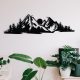 Stylish Black Decorative Metal Wall Accessory, 68 x 19 cm | 100% Metal, 1.2mm Thickness | Perfect for Modern Home Decor & Unique Wall Art
