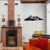 Stylish Black Decorative Metal Wall Accessory, 68 x 19 cm | 100% Metal, 1.2mm Thickness | Perfect for Modern Home Decor & Unique Wall Art