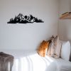 Stylish Black Decorative Metal Wall Accessory, 68 x 19 cm | 100% Metal, 1.2mm Thickness | Perfect for Modern Home Decor & Unique Wall Art