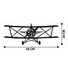 Stylish Black Decorative Metal Wall Accessory, 66 x 26 cm | 100% Metal, 1.2mm Thickness | Perfect for Modern Home Decor & Unique Wall Art