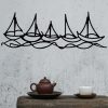 Stylish Black Decorative Metal Wall Accessory, 68 x 24 cm | 100% Metal, 1.2mm Thickness | Perfect for Modern Home Decor & Unique Wall Art
