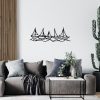 Stylish Black Decorative Metal Wall Accessory, 68 x 24 cm | 100% Metal, 1.2mm Thickness | Perfect for Modern Home Decor & Unique Wall Art