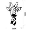 Stylish Black Decorative Metal Wall Accessory, 33 x 50 cm | 100% Metal, 1.2mm Thickness | Perfect for Modern Home Decor & Unique Wall Art