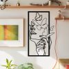 Stylish Black Decorative Metal Wall Accessory, 35.5 x 60 cm | 100% Metal, 1.2mm Thickness | Perfect for Modern Home Decor & Unique Wall Art
