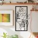 Stylish Black Decorative Metal Wall Accessory, 35.5 x 60 cm | 100% Metal, 1.2mm Thickness | Perfect for Modern Home Decor & Unique Wall Art