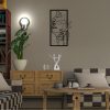 Stylish Black Decorative Metal Wall Accessory, 35.5 x 60 cm | 100% Metal, 1.2mm Thickness | Perfect for Modern Home Decor & Unique Wall Art