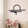 Stylish Black Decorative Metal Wall Accessory, 70 x 41 cm | 100% Metal, 1.2mm Thickness | Perfect for Modern Home Decor & Unique Wall Art