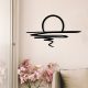 Stylish Black Decorative Metal Wall Accessory, 70 x 41 cm | 100% Metal, 1.2mm Thickness | Perfect for Modern Home Decor & Unique Wall Art