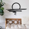Stylish Black Decorative Metal Wall Accessory, 70 x 41 cm | 100% Metal, 1.2mm Thickness | Perfect for Modern Home Decor & Unique Wall Art