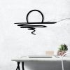 Stylish Black Decorative Metal Wall Accessory, 70 x 41 cm | 100% Metal, 1.2mm Thickness | Perfect for Modern Home Decor & Unique Wall Art