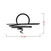 Stylish Black Decorative Metal Wall Accessory, 70 x 41 cm | 100% Metal, 1.2mm Thickness | Perfect for Modern Home Decor & Unique Wall Art