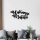 Stylish Black Decorative Metal Wall Accessory, 70 x 35 cm | 100% Metal, 1.2mm Thickness | Perfect for Modern Home Decor & Office Spaces