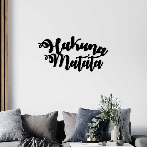 Stylish Black Decorative Metal Wall Accessory, 70 x 35 cm | 100% Metal, 1.2mm Thickness | Perfect for Modern Home Decor & Office Spaces