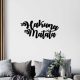 Stylish Black Decorative Metal Wall Accessory, 70 x 35 cm | 100% Metal, 1.2mm Thickness | Perfect for Modern Home Decor & Office Spaces