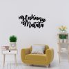 Stylish Black Decorative Metal Wall Accessory, 70 x 35 cm | 100% Metal, 1.2mm Thickness | Perfect for Modern Home Decor & Office Spaces