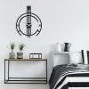 Stylish Black Decorative Metal Wall Accessory, 53 x 66 cm | 100% Metal, 1.2mm Thickness | Perfect for Modern Home Decor & Unique Wall Art