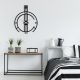 Stylish Black Decorative Metal Wall Accessory, 53 x 66 cm | 100% Metal, 1.2mm Thickness | Perfect for Modern Home Decor & Unique Wall Art