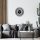 Elegant Black Decorative Metal Wall Clock, 48 x 48 cm | 100% Metal, 1.2mm Thickness | Requires 1 AA Battery (Not Included) | Stylish Home Decor