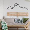 Stylish Black Decorative Metal Wall Accessory, 100 x 29 cm | 100% Metal, 1.2mm Thickness | Perfect for Modern Home Decor & Unique Wall Art