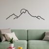 Stylish Black Decorative Metal Wall Accessory, 100 x 29 cm | 100% Metal, 1.2mm Thickness | Perfect for Modern Home Decor & Unique Wall Art