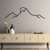 Stylish Black Decorative Metal Wall Accessory, 100 x 29 cm | 100% Metal, 1.2mm Thickness | Perfect for Modern Home Decor & Unique Wall Art