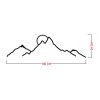 Stylish Black Decorative Metal Wall Accessory, 100 x 29 cm | 100% Metal, 1.2mm Thickness | Perfect for Modern Home Decor & Unique Wall Art