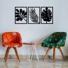 Stylish Black Decorative Metal Wall Accessory, 104 x 46 cm | 100% Metal, 1.2 mm Thickness | Perfect for Modern Home Decor & Office Spaces