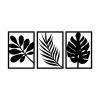 Stylish Black Decorative Metal Wall Accessory, 104 x 46 cm | 100% Metal, 1.2 mm Thickness | Perfect for Modern Home Decor & Office Spaces