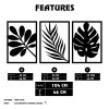 Stylish Black Decorative Metal Wall Accessory, 104 x 46 cm | 100% Metal, 1.2 mm Thickness | Perfect for Modern Home Decor & Office Spaces