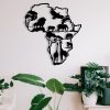 Stylish Black Decorative Metal Wall Accessory, 52 x 57 cm | 100% Metal, 1.2mm Thickness | Perfect for Modern Home Decor & Unique Wall Art