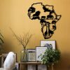 Stylish Black Decorative Metal Wall Accessory, 52 x 57 cm | 100% Metal, 1.2mm Thickness | Perfect for Modern Home Decor & Unique Wall Art